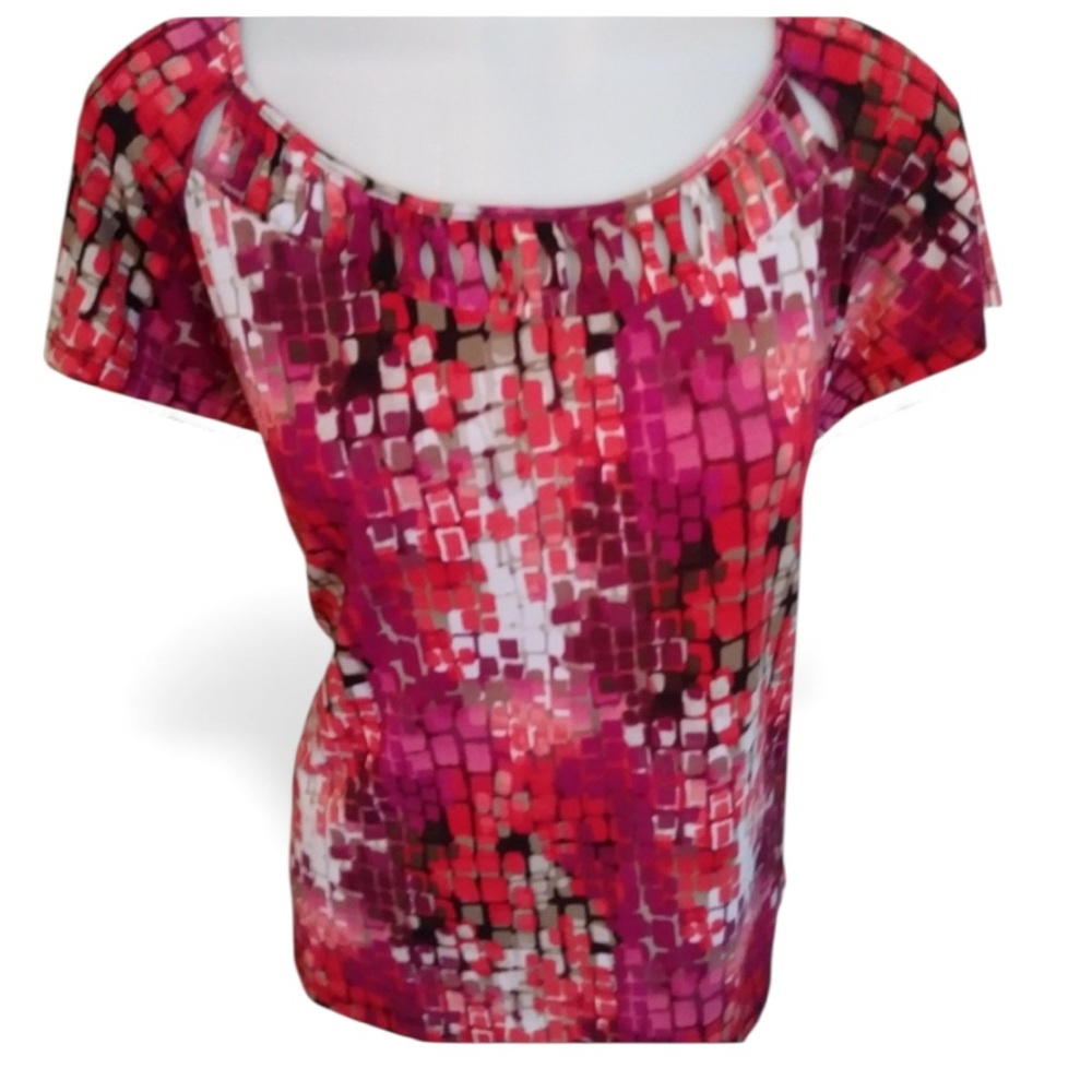 EAST 5TH Womens Short Sleeve Blouse